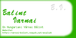 balint varnai business card