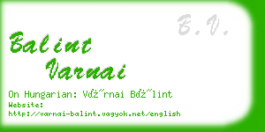 balint varnai business card
